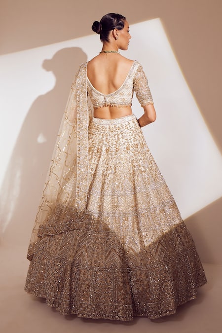 Ruchika Hurria 3D Embroidered Bridal Lehenga Set 