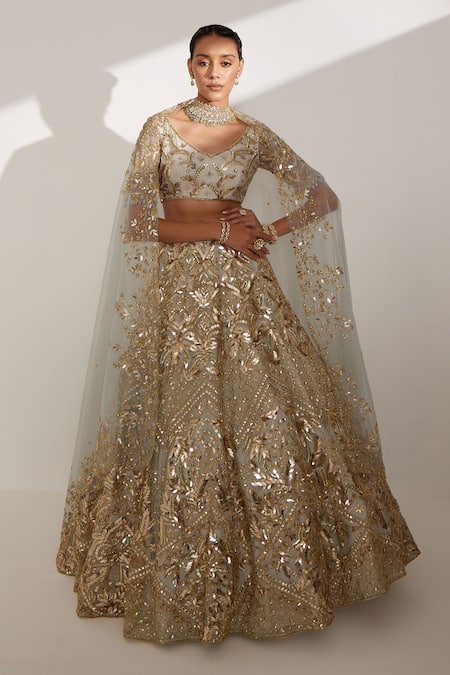 Ruchika Hurria 3D Embroidered Bridal Lehenga Blouse Set 