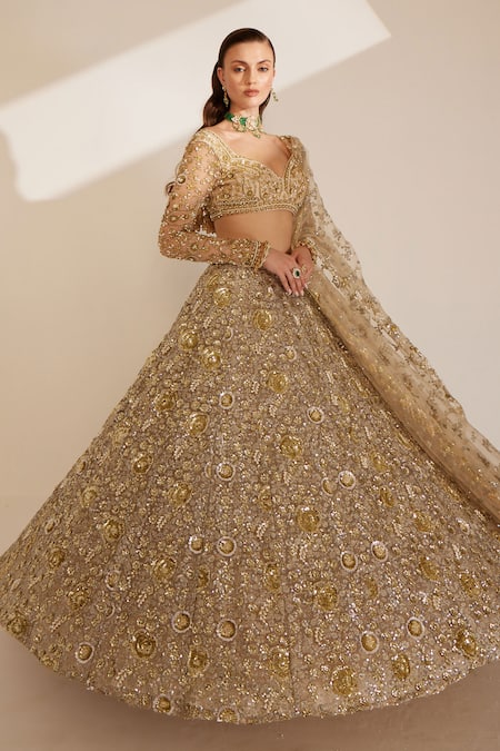 Ruchika Hurria Embroidered Bridal Lehenga With Blouse Set 