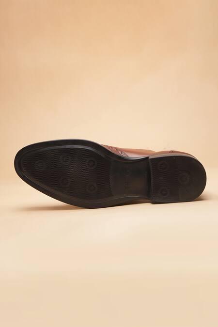 Buy_Dang Shoes_Brown Atom Brogue Eve Shoes _Online_at_Aza_Fashions
