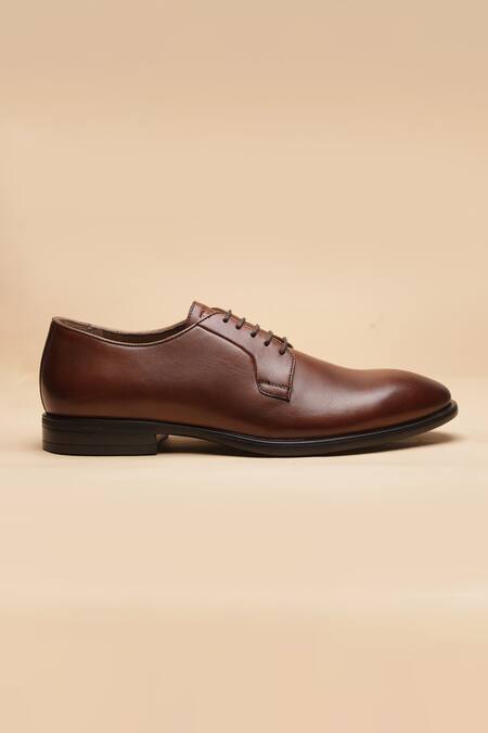 Buy_Dang Shoes_Brown Lace-up Derby Office Shoes _Online_at_Aza_Fashions