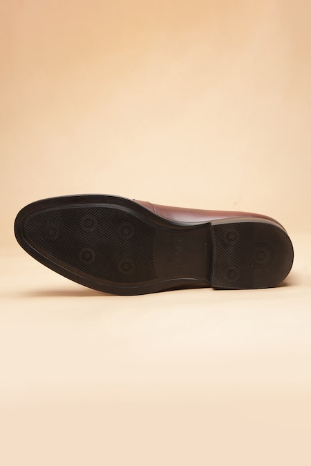 Shop_Dang Shoes_Brown Lace-up Derby Office Shoes _at_Aza_Fashions