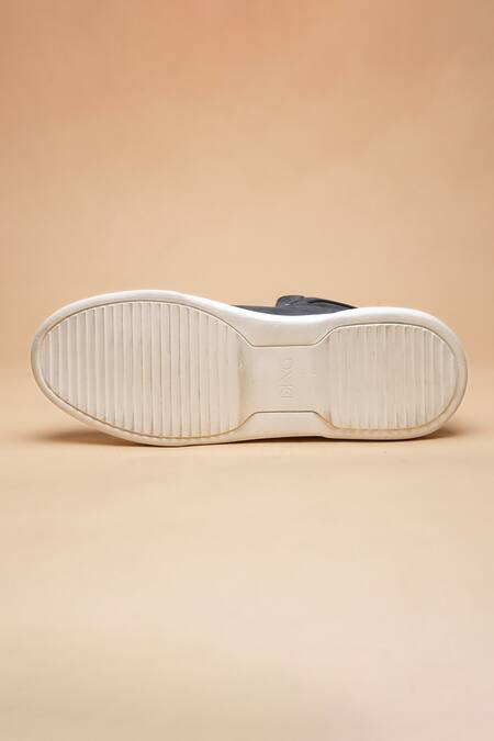 Buy_Dang Shoes_Blue Stitchline Thread Ball High Top Sneakers  _Online_at_Aza_Fashions