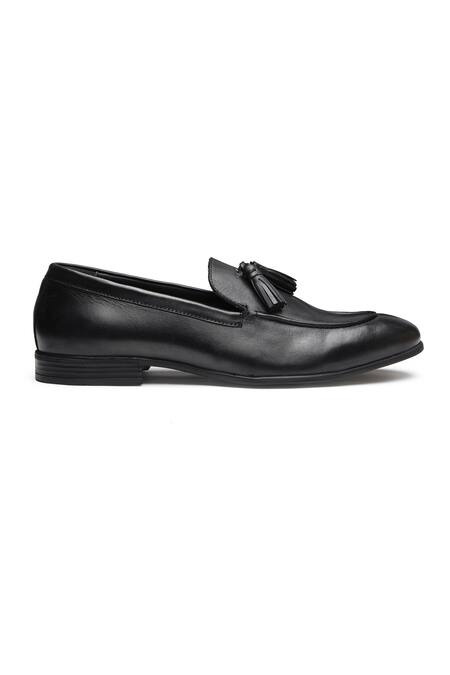 Dang Shoes_Black Front Tassel Loafers _Online_at_Aza_Fashions
