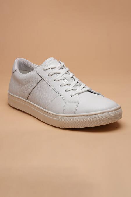 Shop_Dang Shoes_White Stitchline Thread Embroidered Shoes _at_Aza_Fashions