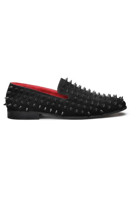 Dang Shoes_Black Spike Embellished Shoes _Online_at_Aza_Fashions