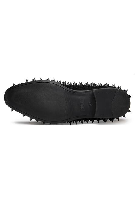 Buy_Dang Shoes_Black Spike Embellished Shoes _Online_at_Aza_Fashions