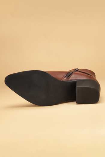 Buy_Dang Shoes_Brown Iole Cowboy Oily Boots_Online_at_Aza_Fashions