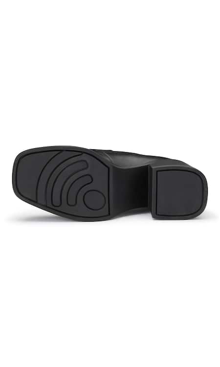 Buy_Dang Shoes_Black Cut Work Sunset Loafer Heels _Online_at_Aza_Fashions