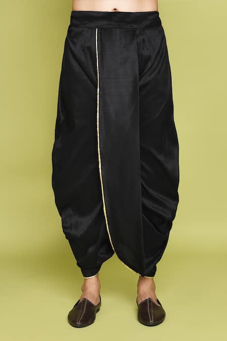 Arihant Rai Sinha_Green Georgette, Silk Feathers Pattern Sherwani With Dhoti Set_Online_at_Aza_Fashions