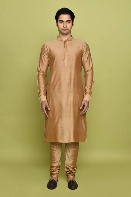 Buy_Arihant Rai Sinha_Black Velvet, Silk Embroidery Abstract Pattern Bundi Kurta Set_Online_at_Aza_Fashions