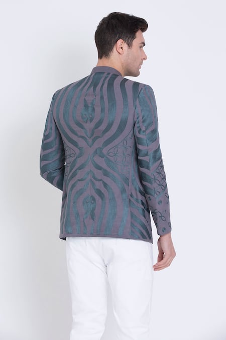 Arun Verma Persian Bloom Resham Embroidered Bundi 