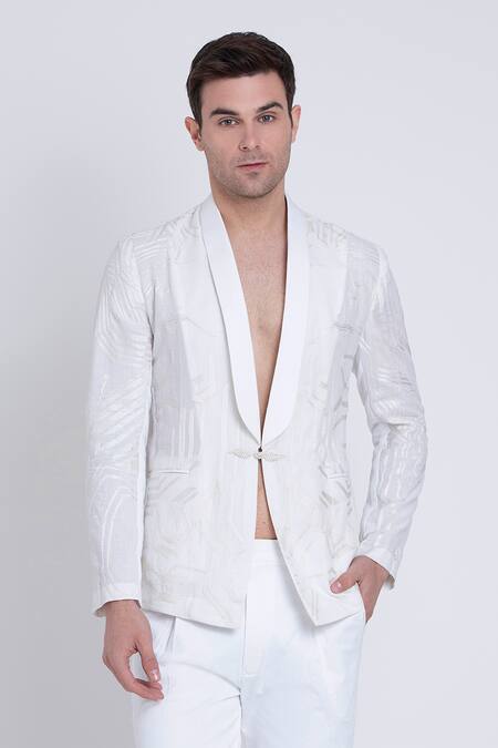 Buy Arun Verma White Linen Embroidery Aari Jacket Online at Aza Fashions Buy_Arun Verma_White Linen Embroidery Aari Jacket _Online_at_Aza_Fashions