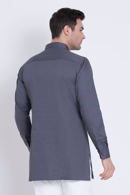 Arun Verma Resham Embroidered Shirt 