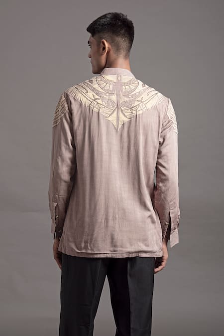 Arun Verma Applique Embellished Shirt Kurta With Pant 
