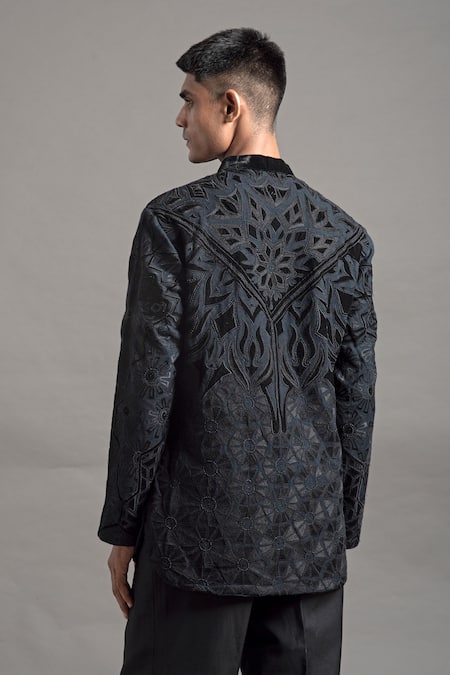 Arun Verma Applique Work Short Kurta With Pant 