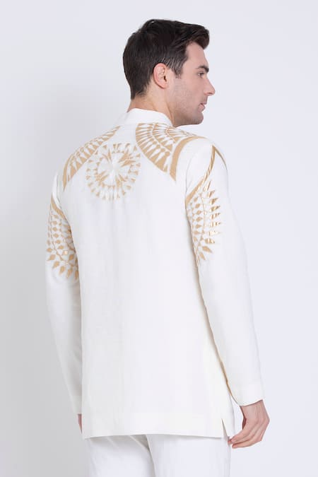 Arun Verma Applique Embroidered Kurta & Pant Set 