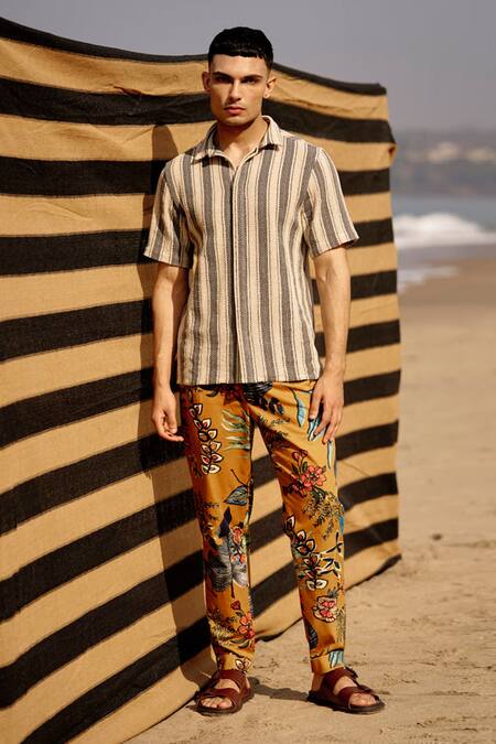 Buy Dash And Dot Multi Color Cotton Turn Up Printed Pant Online at Aza Fashions Buy_Dash And Dot_Multi Color Cotton Turn Up Printed Pant _Online_at_Aza_Fashions