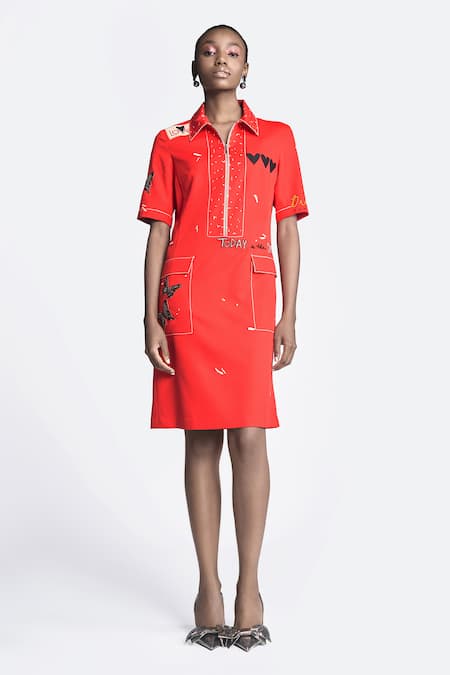 Shahin Mannan Dreams Panelled Shift Dress 