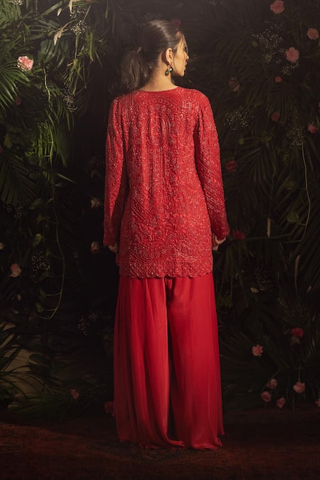 Samatvam By Anjali Bhaskar Ember Jumpsuit With Embroidered Jacket 
