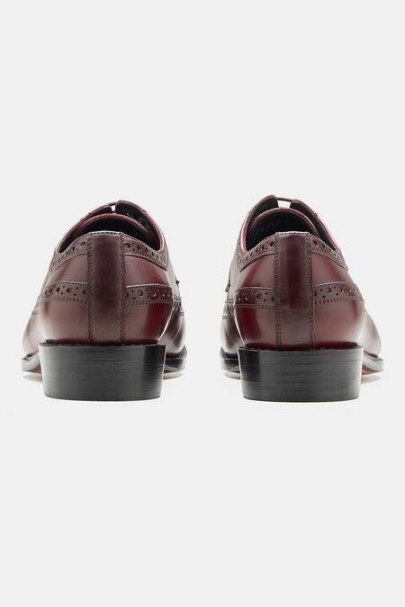 Buy Kozasko Maroon Goodyear Welted Longwing Blucher Shoes Online at Aza Fashions Buy_Kozasko_Maroon Goodyear Welted Longwing Blucher Shoes _Online_at_Aza_Fashions