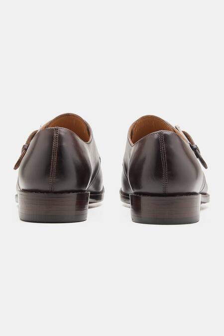 Buy Kozasko Brown Goodyear Welted Single Strap Monk Shoes Online at Aza Fashions Buy_Kozasko_Brown Goodyear Welted Single Strap Monk Shoes _Online_at_Aza_Fashions