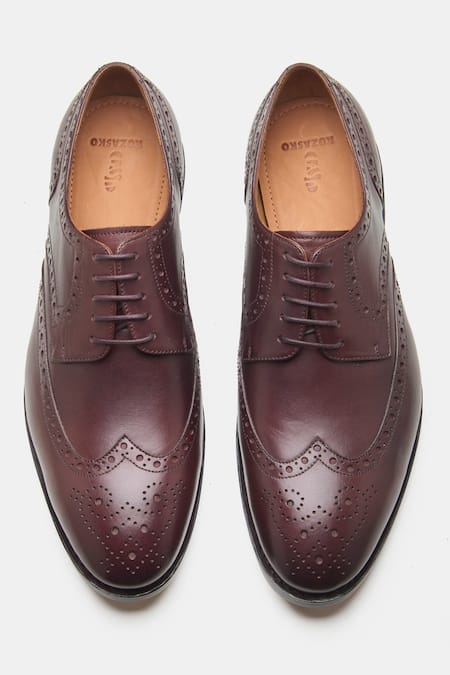Kozasko Goodyear Welted Wingtip Derby Shoes 