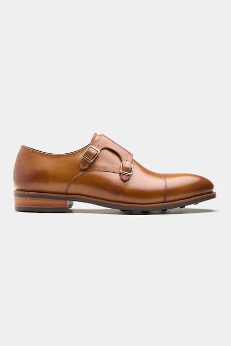 Buy Kozasko Brown Goodyear Welted Double Monk Strap Shoes Online at Aza Fashions Buy_Kozasko_Brown Goodyear Welted Double Monk Strap Shoes _Online_at_Aza_Fashions