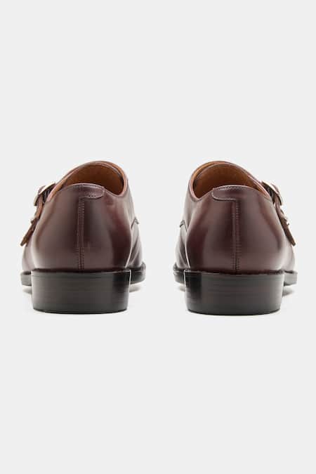 Buy Kozasko Red Goodyear Welted Double Strap Monk Shoes Online at Aza Fashions Buy_Kozasko_Red Goodyear Welted Double Strap Monk Shoes _Online_at_Aza_Fashions