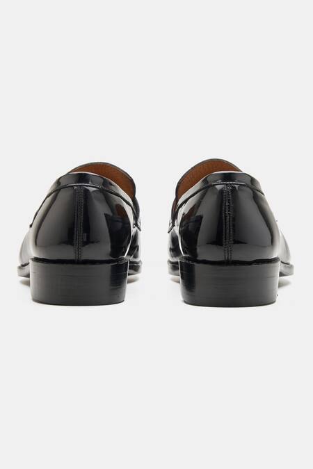 Buy Kozasko Black Goodyear Welted Patent Tassel Loafers Online at Aza Fashions Buy_Kozasko_Black Goodyear Welted Patent Tassel Loafers _Online_at_Aza_Fashions