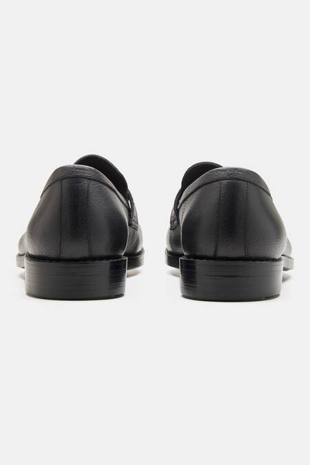 Buy Kozasko Black Goodyear Welted Milled Penny Loafers Online at Aza Fashions Buy_Kozasko_Black Goodyear Welted Milled Penny Loafers _Online_at_Aza_Fashions