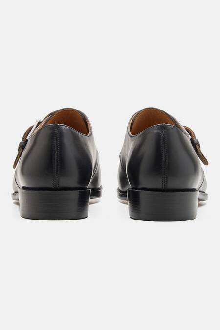 Buy Kozasko Black Goodyear Welted Single Monk Strap Shoes Online at Aza Fashions Buy_Kozasko_Black Goodyear Welted Single Monk Strap Shoes _Online_at_Aza_Fashions