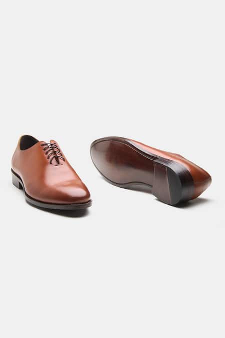 Shop Kozasko Brown Goodyear Welted Wholecut Oxfords Online at Aza Fashions Shop_Kozasko_Brown Goodyear Welted Wholecut Oxfords _Online_at_Aza_Fashions