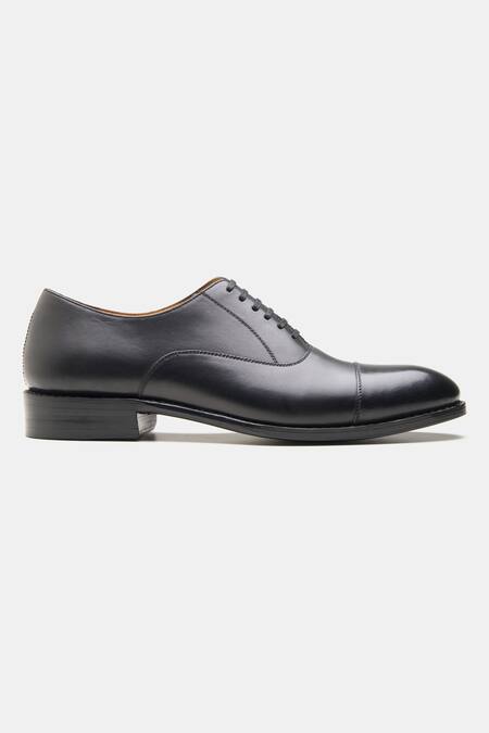 Kozasko Black Goodyear Welted Classic Captoe Oxfords  3