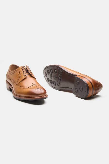 Buy_Kozasko_Brown Goodyear Welted Longwing Blutcher _Online_at_Aza_Fashions