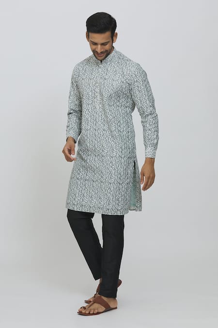 Buy Rng Safawala Grey Silk, Cotton Sequins Embroidered Kurta And Pant Set Online at Aza Fashions Buy_Rng Safawala_Grey Silk, Cotton Sequins Embroidered Kurta And Pant Set _Online_at_Aza_Fashions