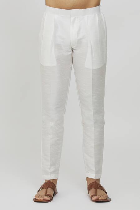 Rng Safawala Sky Blue Silk, Cotton Embroidery Raw Block Print Jacket With Kurta Set Online at Aza Fashions Rng Safawala_Sky Blue Silk, Cotton Embroidery Raw Block Print Jacket With Kurta Set_Online_at_Aza_Fashions