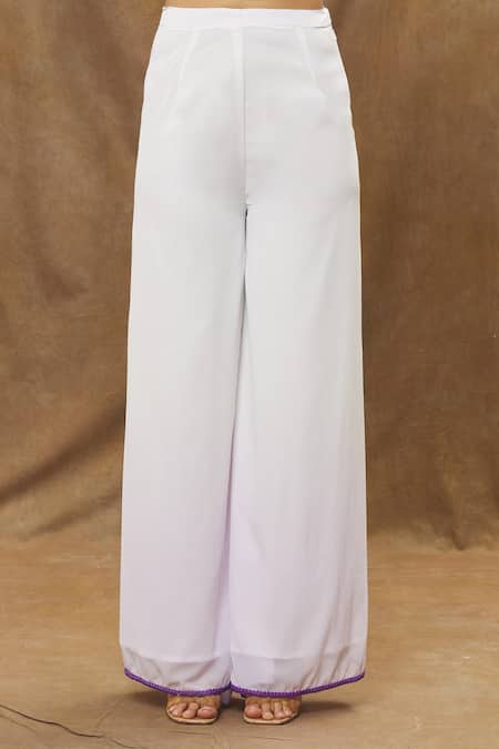 Label Priyanka Kar Ivory Cotton Embroidery Sweetheart Neck Hand Kurta Sharara Set at Aza Fashions Label Priyanka Kar_Ivory Cotton Embroidery Sweetheart Neck Hand Kurta Sharara Set _at_Aza_Fashions