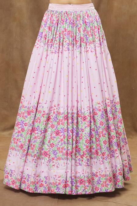 Label Priyanka Kar Pink Cotton, Linen Tassels, Embroidery Sweetheart Abstract Floral Lehenga Set Online at Aza Fashions Label Priyanka Kar_Pink Cotton, Linen Tassels, Embroidery Sweetheart Abstract Floral Lehenga Set _Online_at_Aza_Fashions