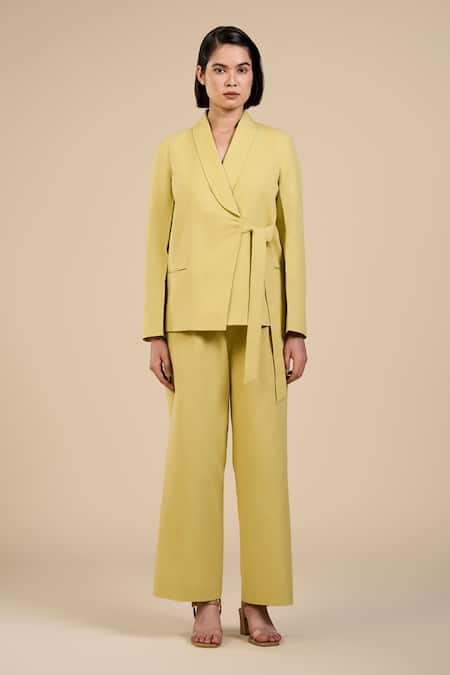 ORIGANI Straight Cut Front Pleat Pant 