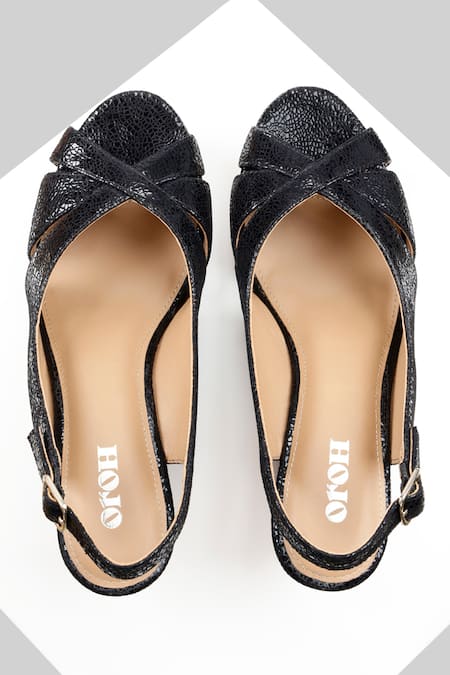 Oroh Black Segovia Cork Wedges Online at Aza Fashions Oroh_Black Segovia Cork Wedges _Online_at_Aza_Fashions