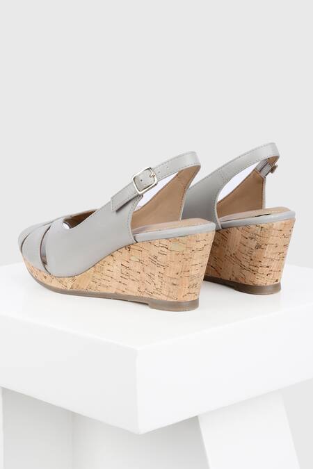 Buy Oroh Grey Segovia Criss Cross Wedges Online at Aza Fashions Buy_Oroh_Grey Segovia Criss Cross Wedges _Online_at_Aza_Fashions