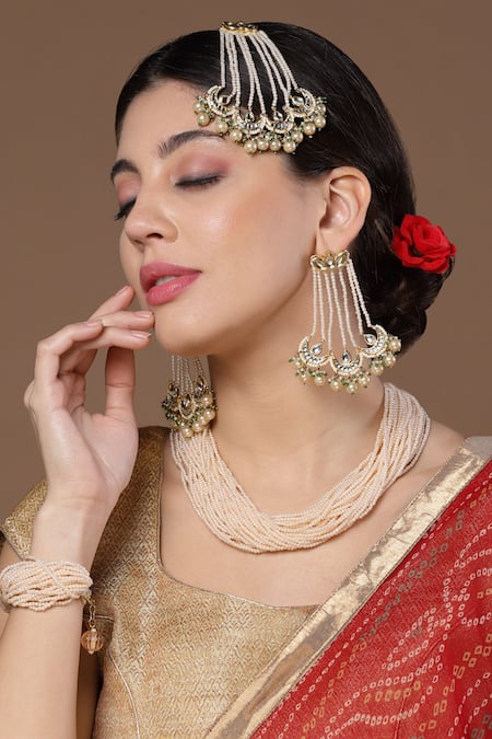 Dugran By Dugristyle Begum Chaand Embellished Kundan Passa 