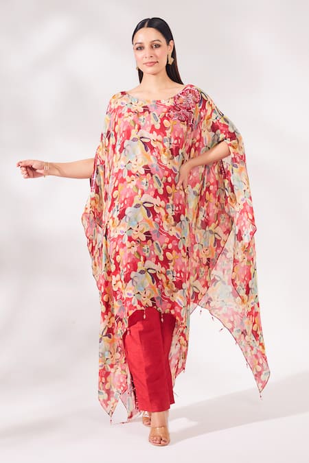 Chaashni by Maansi and Ketan Floral Print Kaftan & Pant Set 