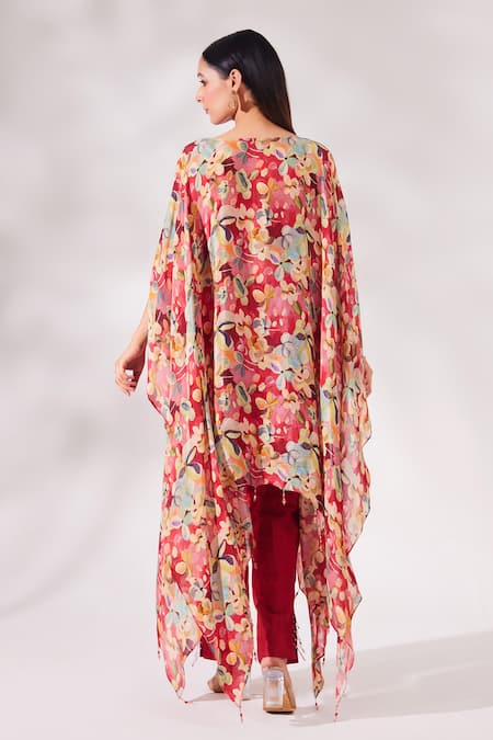 Chaashni By Maansi And Ketan Floral Print Kaftan & Pant Set 