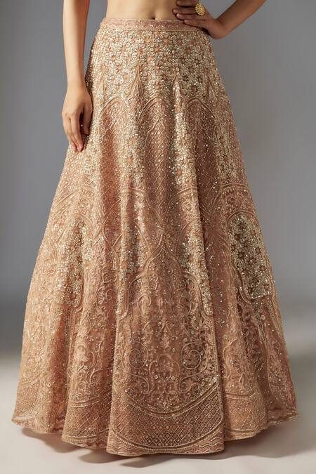 Buy Maisolos Beige Net Sequins, Beads Boat Floral Geometric Embellished Bridal Lehenga Set Online at Aza Fashions Buy_Maisolos_Beige Net Sequins, Beads Boat Floral Geometric Embellished Bridal Lehenga Set_Online_at_Aza_Fashions
