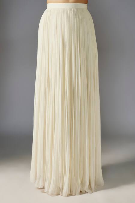 Buy Maisolos Ivory Ramie, Georgette Sequins, Floral Swirl Embellished Long Jacket With Skirt Online at Aza Fashions Buy_Maisolos_Ivory Ramie, Georgette Sequins, Floral Swirl Embellished Long Jacket With Skirt_Online_at_Aza_Fashions