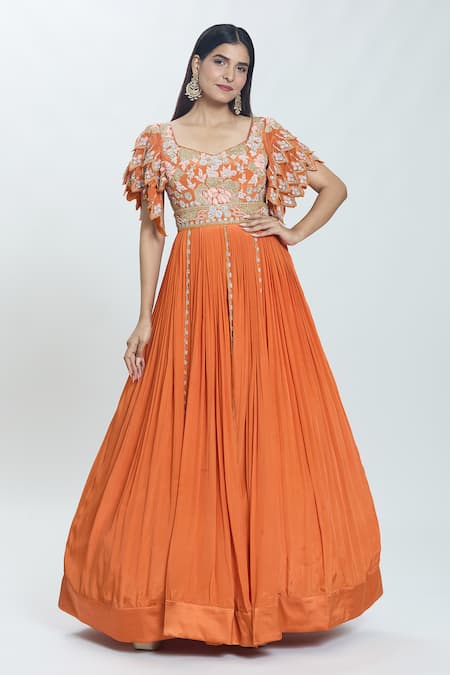 Samyukta Singhania Floral Embroidered Anarkali 