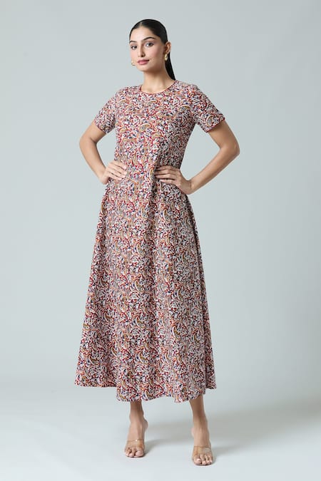 Samyukta Singhania Floral Paisley Print Dress 