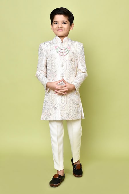 Samyukta Singhania Embroidered Sherwani & Trouser Set 